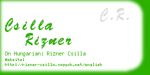 csilla rizner business card